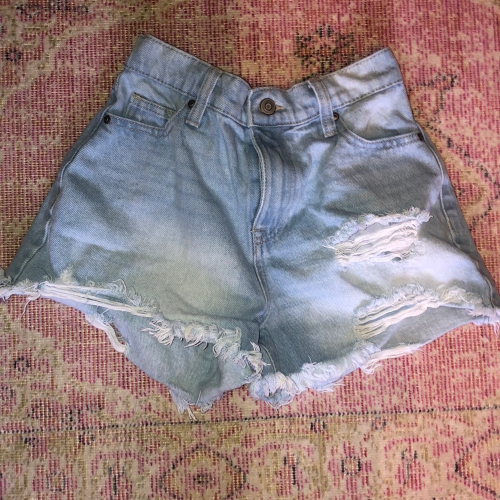 High Wasted Denim Shorts